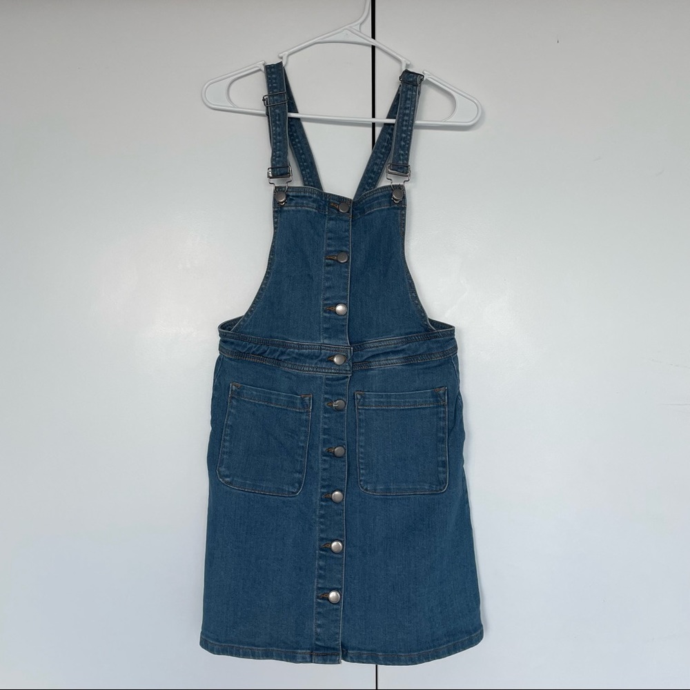 Cute denim overall dress